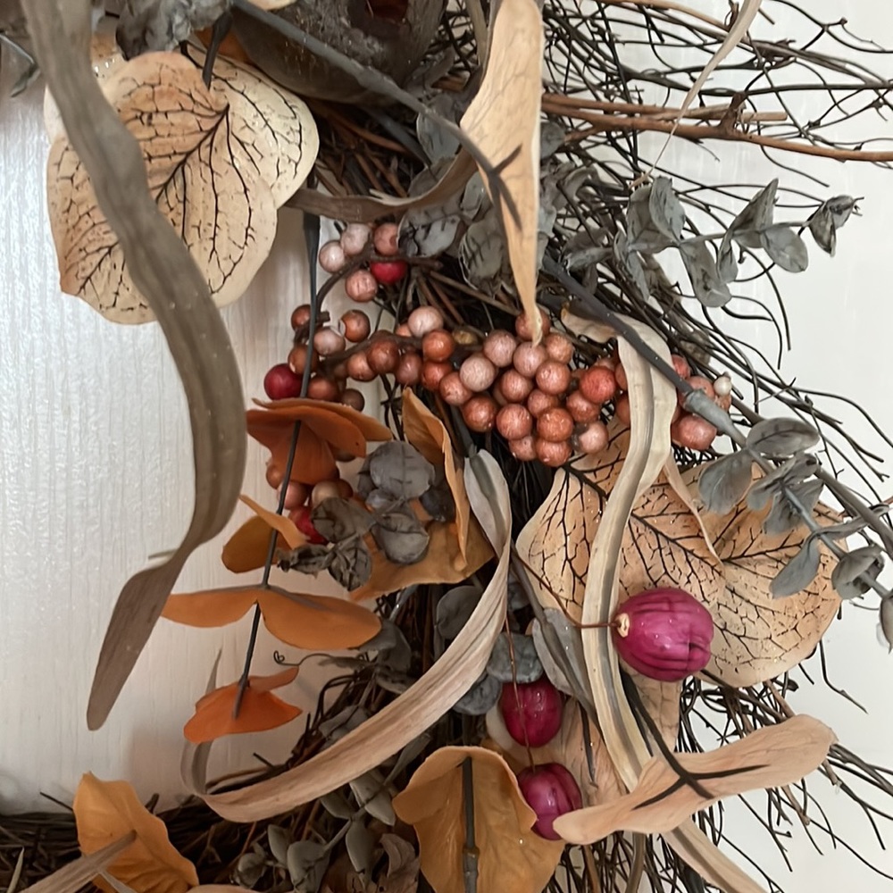 Fall Wreath indoor or covered porch - Picture 2 of 4